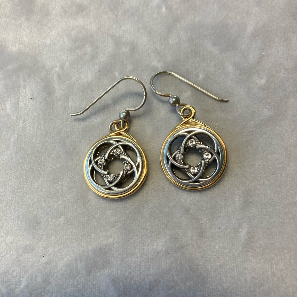 Gold and silver tone earrings. Gently used.